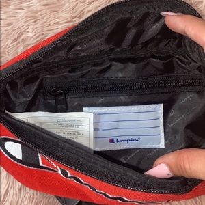 Red champion crossbody bag